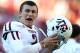 TUSCALOOSA, AL - NOVEMBER 10: Quarterback Johnny Manziel #2 of the Texas A&M Aggies celebrates after a touchdown during the game against the Alabama Crimson Tide at Bryant-Denny Stadium on November 10, 2012 in Tuscaloosa, Alabama. (Photo by Mike Zarrilli/Getty Images)