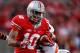 COLUMBUS, OH - NOVEMBER 03: Corey Brown #10 of the Ohio State Buckeyes breaks a tackle by Pat Nixon-Youman #4 of the Illinois Illini and runs the ball in for a touchdown on November 3, 2012 at Ohio Stadium in Columbus, Ohio. Ohio State defeated Illinois 52-22. (Photo by Kirk Irwin/Getty Images)