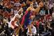 MIAMI, FL - JANUARY 28: Tayshaun Prince #22 of of the Detroit Pistons posts up LeBron James #6 of the Miami Heat during a game at American Airlines Arena on January 28, 2011 in Miami, Florida. NOTE TO USER: User expressly acknowledges and agrees that, by downloading and/or using this Photograph, User is consenting to the terms and conditions of the Getty Images License Agreement. (Photo by Mike Ehrmann/Getty Images)