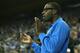 LOS ANGELES, CA - NOVEMBER 09: Ineligble player Shabazz Muhammad of the UCLA Bruins applauds during the game with the Indiana State Sycamores at Pauley Pavilion on November 9, 2012 in Los Angeles, California. (Photo by Stephen Dunn/Getty Images)