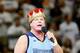 MEMPHIS, TN - MAY 13: Professional wrestler Jerry 'The King' Lawler address the fans prior to to Game Seven of the Western Conference Quarterfinals in the 2012 NBA Playoffs between the Memphis Grizzlies and the Los Angeles Clippers at FedExForum on May 13, 2012 in Memphis, Tennessee. NOTE TO USER: User expressly acknowledges and agrees that, by downloading and or using this photograph, User is consenting to the terms and conditions of the Getty Images License Agreement (Photo by Kevin C. Cox/Getty Images)