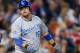 September 25, 2012; Detroit, MI, USA; Kansas City Royals designated hitter Billy Butler (16) reacts after he strikes out during the sixth inning against the Detroit Tigers at Comerica Park. Mandatory Credit: Rick Osentoski-US PRESSWIRE