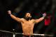Dec 30, 2011; Las Vegas, NV, USA; UFC fighter Johny Hendricks during a welterweight bout at UFC 141 at the MGM Grand Garden event center. Mandatory Credit: Mark J. Rebilas-US PRESSWIRE