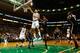 BOSTON, MA - OCTOBER 16: Courtney Lee #11 of the Boston Celtics goes up for a layup against of the Brookyln Nets during the preseason game on October 16, 2012 at TD Garden in Boston, Massachusetts. NOTE TO USER: User expressly acknowledges and agrees that, by downloading and or using this photograph, User is consenting to the terms and conditions of the Getty Images License Agreement. (Photo by Jared Wickerham/Getty Images)