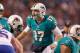 ORCHARD PARK, NY - NOVEMBER 15: Ryan Tannehill #17 of the Miami Dolphins calls signals against the Buffalo Bills at Ralph Wilson Stadium on November 15, 2012 in Orchard Park, New York. (Photo by Rick Stewart/Getty Images)