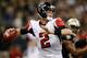 NEW ORLEANS, LA - NOVEMBER 11: Matt Ryan #2 of the Atlanta Falcons throws a pass against the New Orleans Saints at The Mercedes-Benz Superdome on November 11, 2012 in New Orleans, Louisiana. (Photo by Chris Graythen/Getty Images)