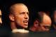 Oct. 29, 2011; Las Vegas, NV, USA; UFC fighter Georges St-Pierre sits cageside during UFC 137 at the Mandalay Bay event center. Mandatory Credit: Mark J. Rebilas-US PRESSWIRE