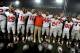 STATE COLLEGE, PA - OCTOBER 27: Head coach Urban Meyer of the Ohio State Buckeyes celebrates with his team after defeating the Penn State Nittany Lions at Beaver Stadium on October 27, 2012 in State College, Pennsylvania. The Ohio State Buckeyes won 35-23. (Photo by Patrick Smith/Getty Images)