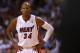 MIAMI, FL - NOVEMBER 05: Ray Allen #34 of the Miami Heat looks on during a game against the Phoenix Suns at AmericanAirlines Arena on November 5, 2012 in Miami, Florida. (Photo by Mike Ehrmann/Getty Images)