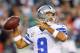 PHILADELPHIA, PA - NOVEMBER 11: Quarterback Tony Romo #9 of the Dallas Cowboys looks to pass against the Philadelphia Eagles during a game at Lincoln Financial Field on November 11, 2012 in Philadelphia, Pennsylvania. The Cowboys defeated the Eagles 38-23. (Photo by Rich Schultz /Getty Images)