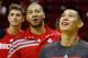 HOUSTON, TX - OCTOBER 12: Jeremy Lin (R) #7 of the Houston Rockets is seen on court during warmups alongside Royce White (C) and Chandler Parsons (L) prior to the start of the game against the New Orleans Hornets at the Toyota Center on October 12, 2012 in Houston, Texas. NOTE TO USER: User expressly acknowledges and agrees that, by downloading and or using this photograph, User is consenting to the terms and conditions of the Getty Images License Agreement. (Photo by Scott Halleran/Getty Images)