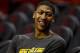 HOUSTON, TX - OCTOBER 12: Anthony Davis of the New Orleans Hornets is seen prior to the start of the game with the Houston Rockets at the Toyota Center on October 12, 2012 in Houston, Texas. NOTE TO USER: User expressly acknowledges and agrees that, by downloading and or using this photograph, User is consenting to the terms and conditions of the Getty Images License Agreement. (Photo by Scott Halleran/Getty Images)