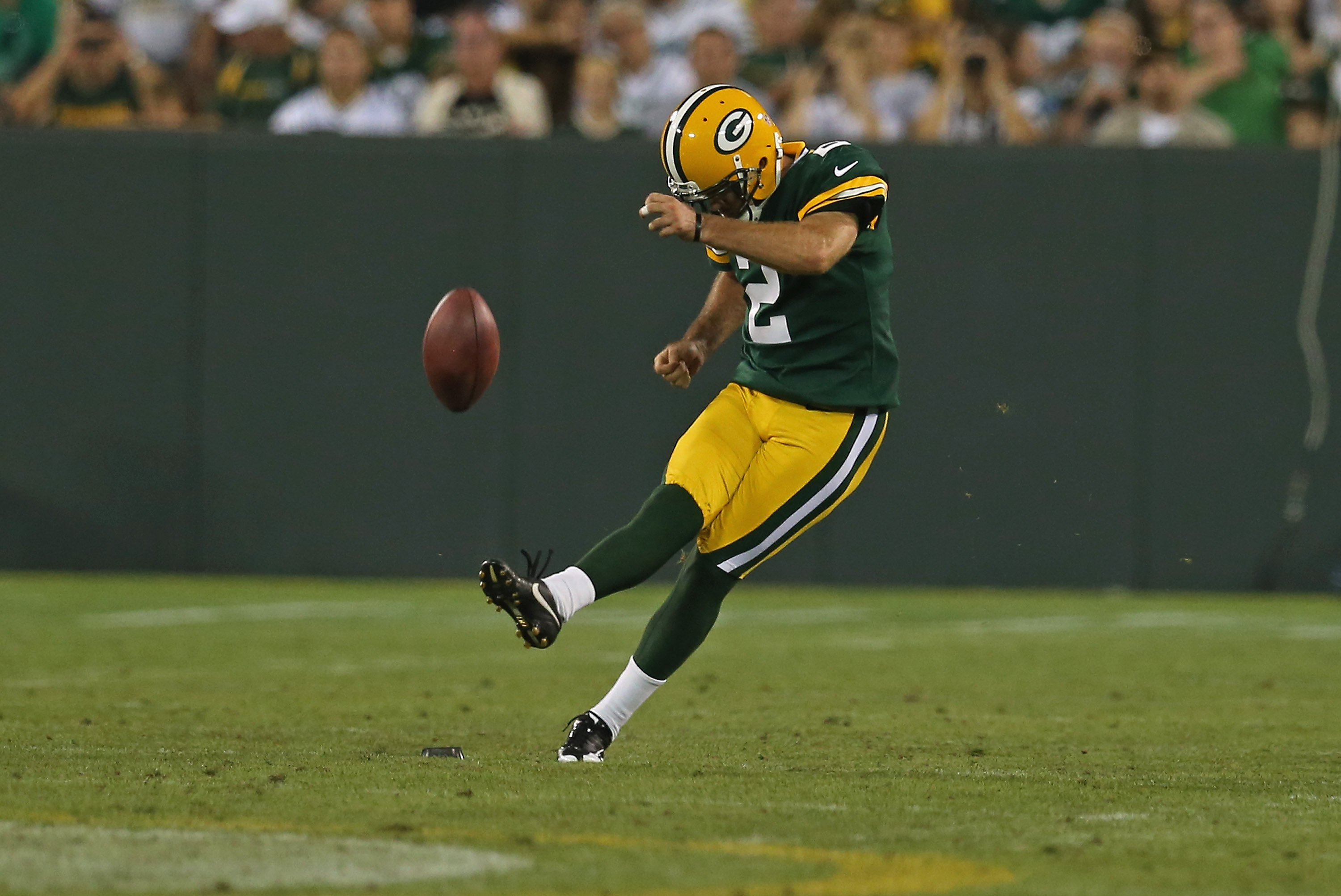 Mason Crosby the victor in Thursday's kicking competition