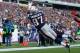 FOXBORO, MA - NOVEMBER 11: Rob Gronkowski #87 of the New England Patriots dives to catch a touchdown pass against the Buffalo Bills in the first half during the game on November 11, 2012 at Gillette Stadium in Foxboro, Massachusetts. (Photo by Jared Wickerham/Getty Images)