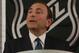 NEW YORK, NY - SEPTEMBER 13: Commissioner Gary Bettman of the National Hockey League speaks to the media at Crowne Plaza Times Square on September 13, 2012 in New York City. (Photo by Bruce Bennett/Getty Images)