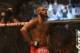 Sep 22, 2012; Toronto, ON, Canada; UFC fighter Jon Jones after defeating fighter Vitor Belfort (not pictured) during a light heavyweight bout at UFC 152 at the Air Canada Centre. Mandatory Credit: Tom Szczerbowski-US PRESSWIRE