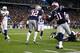 FOXBORO, MA - NOVEMBER 18: Aqib Talib #31 of the New England Patriots returns an interception for a touchdown in the first half against the Indianapolis Colts during the game on November 18, 2012 at Gillette Stadium in Foxboro, Massachusetts. (Photo by Jared Wickerham/Getty Images)