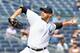 NEW YORK, NY - SEPTEMBER 19: Andy Pettitte #46 of the New York Yankees pitches against the Toronto Blue Jays during the first game of a double header at Yankee Stadium on September 19, 2012 in the Bronx borough of New York City. (Photo by Jason Szenes/Getty Images