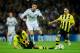 MADRID, SPAIN - NOVEMBER 06: Mats Hummels (L) of Borussia Dortmund fouls Cristiano Ronaldo of Real Madrid during the UEFA Champions League group D match between Real Madrid and Borussia Dortmund at Estadio Santiago Bernabeu on November 6, 2012 in Madrid, Spain. (Photo by Jasper Juinen/Getty Images)