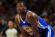 DENVER, CO - OCTOBER 15: Harrison Barnes #40 of the Golden State Warriors awaits action against the Denver Nuggets during preseason action at the Pepsi Center on October 15, 2012 in Denver, Colorado. The Nuggets defeated the Warriors 104-98. NOTE TO USER: User expressly acknowledges and agrees that, by downloading and or using this photograph, User is consenting to the terms and conditions of the Getty Images License Agreement. (Photo by Doug Pensinger/Getty Images)