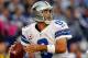 ARLINGTON, TX - OCTOBER 28: Tony Romo #9 of the Dallas Cowboys looks for an open receiver against the New York Giants at Cowboys Stadium on October 28, 2012 in Arlington, Texas. (Photo by Tom Pennington/Getty Images)