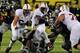 EUGENE, OR - NOVEMBER 17: Running back Stepfan Taylor #33 of the Stanford Cardinal drags linebacker Michael Clay #46 of the Oregon Ducks as he runs with the ball during the first quarter of the game at Autzen Stadium on November 17, 2012 in Eugene, Oregon. (Photo by Steve Dykes/Getty Images)