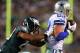 PHILADELPHIA, PA - NOVEMBER 11: Jason Witten #82 of the Dallas Cowboys makes the catch as Nate Allen #29 of the Philadelphia Eagles pushes him out of bounds on November 11, 2012 at Lincoln Financial Field in Philadelphia, Pennsylvania. (Photo by Elsa/Getty Images)