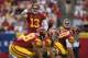 LOS ANGELES, CA - OCTOBER 20: Quarterback Max Wittek #13 of the USC Trojans calls out a play against the Colorado Buffaloes at Los Angeles Memorial Coliseum on October 20, 2012 in Los Angeles, California. (Photo by Jeff Gross/Getty Images)
