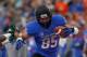BOISE, ID - NOVEMBER 17: Holden Huff #85 of the Boise State Broncos runs the ball against the Colorado State Rams at Bronco Stadium on November 17, 2012 in Boise, Idaho. (Photo by Otto Kitsinger III/Getty Images)