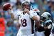 Broncos QB Peyton Manning (2,975 yards passing, 24 TD) has thrown for either 300 yards or three touchdowns in his last four road games.