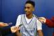 Oct 11, 2012; Lexington, KY, USA; Kentucky Wildcats guard Ryan Harrow (12) talks with reporters during media day at Memorial Coliseum. Credit: Mark Zerof-US PRESSWIRE