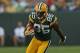 GREEN BAY, WI - AUGUST 30: Greg Jennings #85 of the Green Bay Packers runs after a catch against the Kansas City Chiefs during a preseason game at Lambeau Field on August 30, 2012 in Green Bay, Wisconsin. The Packers defeated the Chiefs 24-3. (Photo by Jonathan Daniel/Getty Images)