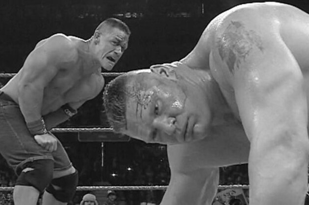 john cena vs brock lesnar at extreme rules the forgotten classic