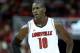 LOUISVILLE, KY - NOVEMBER 07: Gorgui Dieng #10 of the Louisville Cardinals watches the action during the exhibition game against the Bellarmine Knights at the KFC Yum! Center on November 7, 2012 in Louisville, Kentucky. (Photo by Andy Lyons/Getty Images)