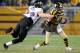 PITTSBURGH, PA - NOVEMBER 18 : Byron Leftwich #4 of the Pittsburgh Steelers avoids being sacked by Paul Kruger #99 of the Baltimore Ravens on November 18, 2012 at Heinz Field in Pittsburgh, Pennsylvania. (Photo by Joe Sargent/Getty Images)