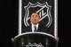 NEW YORK, NY - SEPTEMBER 13: Commissioner Gary Bettman of the National Hockey League speaks to the media at Crowne Plaza Times Square on September 13, 2012 in New York City. (Photo by Bruce Bennett/Getty Images)