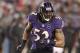 September 27, 2012; Baltimore, MD, USA; Baltimore Ravens linebacker Ray Lewis (52) in action against the Cleveland Browns at M&T Bank Stadium. Ravens beat the Browns 23-16. Mandatory Credit: Mitch Stringer-US PRESSWIRE
