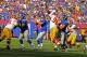 EAST RUTHERFORD, NJ - OCTOBER 21: Eli Manning #10 of the New York Giants in action during their game against the Washington Redskins at MetLife Stadium on October 21, 2012 in East Rutherford, New Jersey. (Photo by Al Bello/Getty Images)