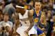 Nov 23, 2012; Denver, CO, USA; Golden State Warriors shooting guard Stephen Curry (30) guards Denver Nuggets point guard Ty Lawson (3) in the fourth quarter at the Pepsi Center. The Nuggets won 102-91. Mandatory Credit: Isaiah J. Downing-US PRESSWIRE