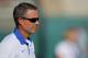 FORT COLLINS, CO - OCTOBER 15: Head coach Chris Petersen of the Boise State Broncos looks on as his team warms up to face the Colorado State Rams at Sonny Lubick Field at Hughes Stadium on October 15, 2011 in Fort Collins, Colorado. The Broncos defeated the Rams 63-13. (Photo by Doug Pensinger/Getty Images)