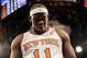 Nov 4, 2012; New York, NY, USA; New York Knicks guard Ronnie Brewer (11) reacts against the Philadelphia 76ers during the second half at Madison Square Garden. The Knicks won the game 100-84. Mandatory Credit: Joe Camporeale-US PRESSWIRE