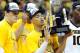 Mar 10, 2012; Kansas City, MO, USA; Missouri Tigers guard Michael Dixon Jr. (11) celebrates after beating the Baylor Bears for the Championship of the Big 12 Tournament at the Sprint Center. Missouri defeated Baylor 90-75. Mandatory Credit: Peter G. Aiken-US PRESSWIRE