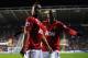 READING, ENGLAND - DECEMBER 01: Anderson of Manchester United celebrates scoring a goal with teammate Ashley Young during the Barclays Premier League match between Reading and Manchester United at Madejski Stadium on December 1, 2012 in Reading, England. (Photo by Michael Regan/Getty Images)