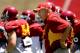 LOS ANGELES, CA - MAY 01: Assistant head coach Monte Kiffin on the sidelines during the USC Trojans spring game on May 1, 2010 at the Los Angeles Memorial Coliseum in Los Angeles, California. (Photo by Stephen Dunn/Getty Images)