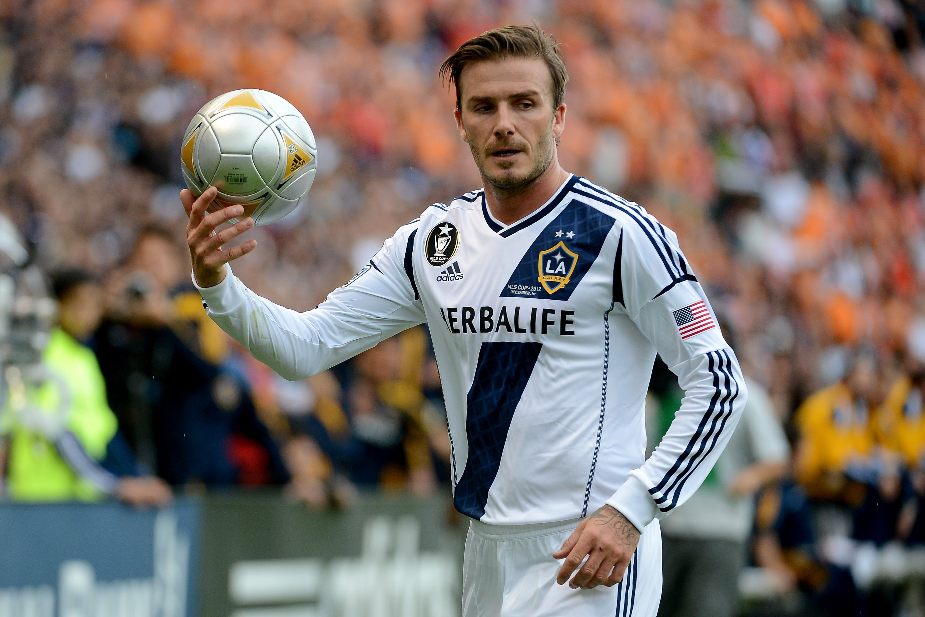 Los angeles galaxy david beckham hi-res stock photography and