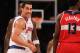 NEW YORK, NY - NOVEMBER 30: Pablo Prigioni #9 of the New York Knicks reacts to a call by referee James Capers #19 in the game against the Washington Wizards at Madison Square Garden on November 30, 2012 in New York City. NOTE TO USER: User expressly acknowledges and agrees that, by downloading and/or using this photograph, user is consenting to the terms and conditions of the Getty Images License Agreement. The Knicks defeated the Wizards 108-87. (Photo by Bruce Bennett/Getty Images)