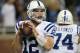DETROIT, MI - DECEMBER 02: Andrew Luck #12 of the Indianapolis Colts warms up prior to the start of the game against the Detroit Lions at Ford Field on December 2, 2012 in Detroit, Michigan. (Photo by Leon Halip/Getty Images)