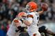 Brandon Weeden had over 300 passing yards in the Browns' win over Oakland.