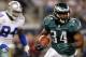ARLINGTON, TX - DECEMBER 02: Running back Bryce Brown #34 of the Philadelphia Eagles carries the ball against the Dallas Cowboys at Cowboys Stadium on December 2, 2012 in Arlington, Texas. (Photo by Tom Pennington/Getty Images)