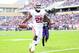 FORT WORTH, TX - DECEMBER 1: Damien Williams #26 of the Oklahoma Sooners makes a touchdown in the first half against the TCU Horned Frogs at Amon G. Carter Stadium on December 1, 2012 in Fort Worth, Texas. (Photo by Rick Yeatts/Getty Images)